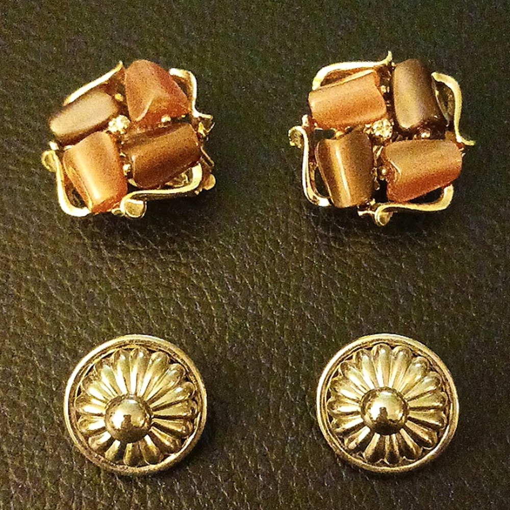 Vintage Earrings 4 Pairs